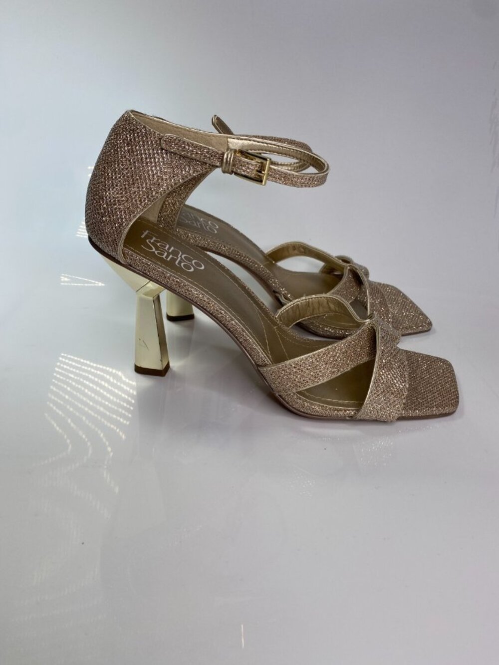 Franco Sarto Women's Ankle Strap Square Toe Dress Heels Sz 9